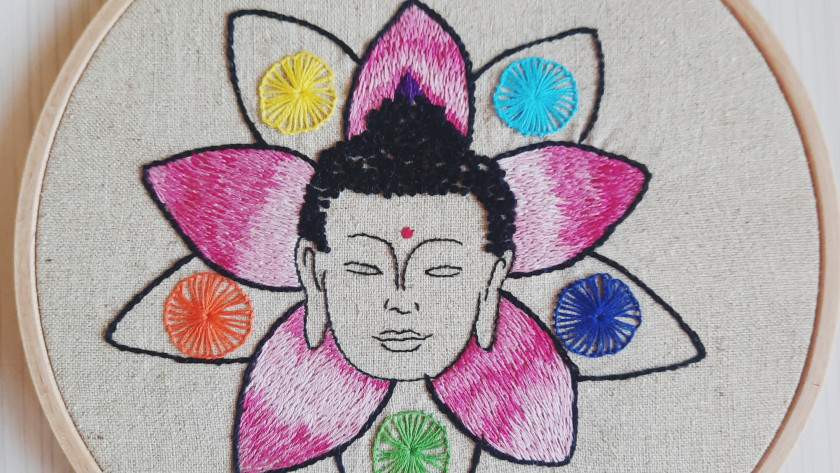 Stage broderie Buddha Nénuphar