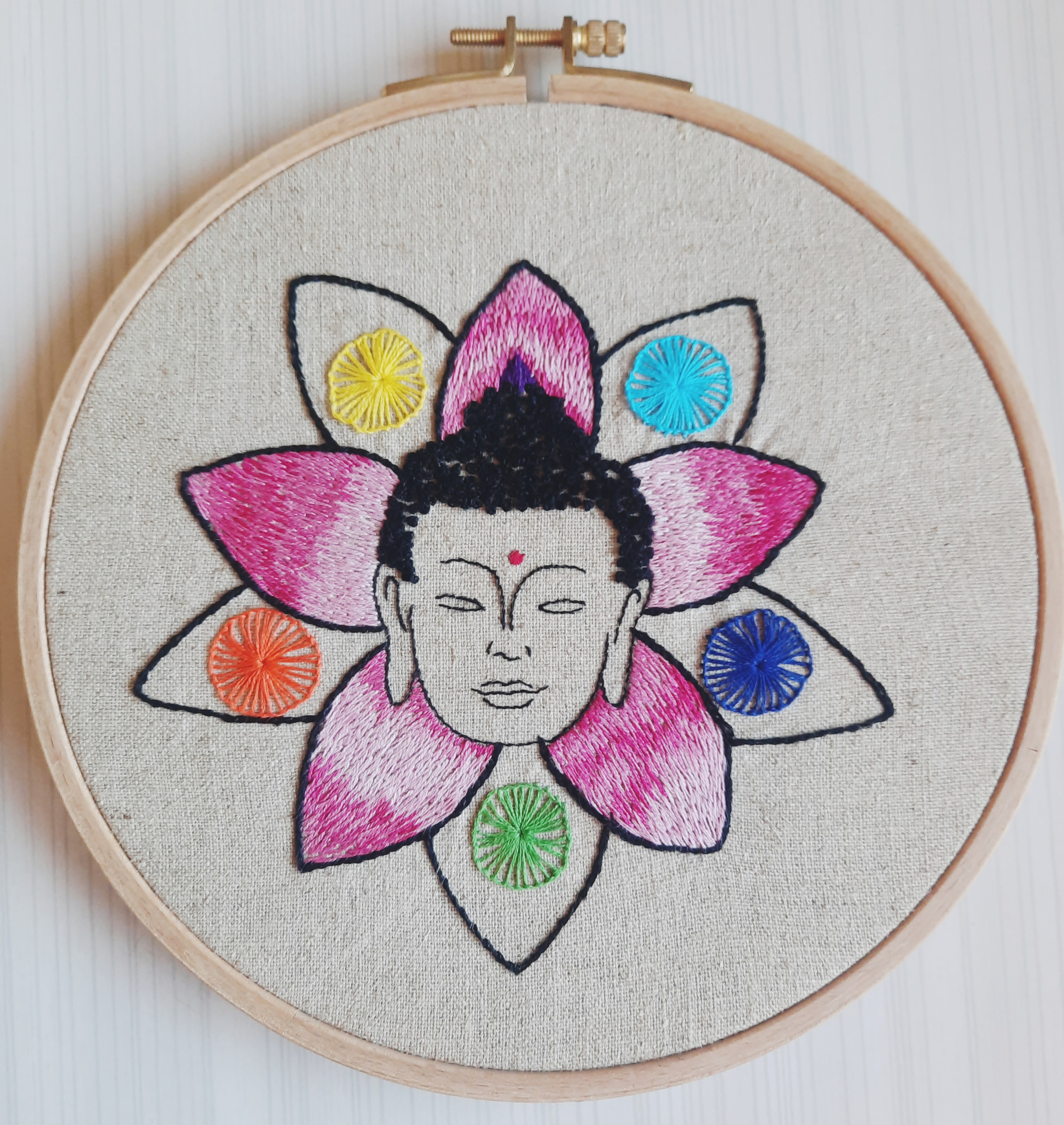 Stage broderie Buddha Nénuphar