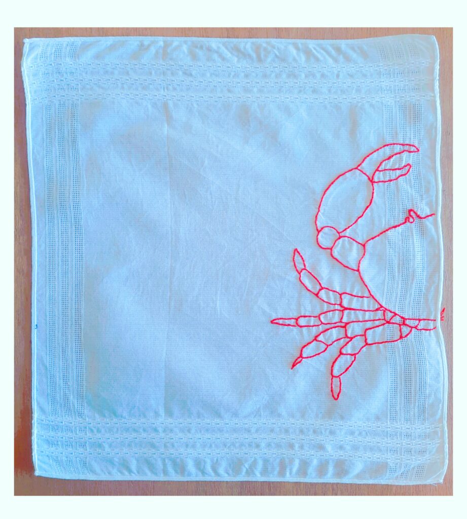 broderie le crabe