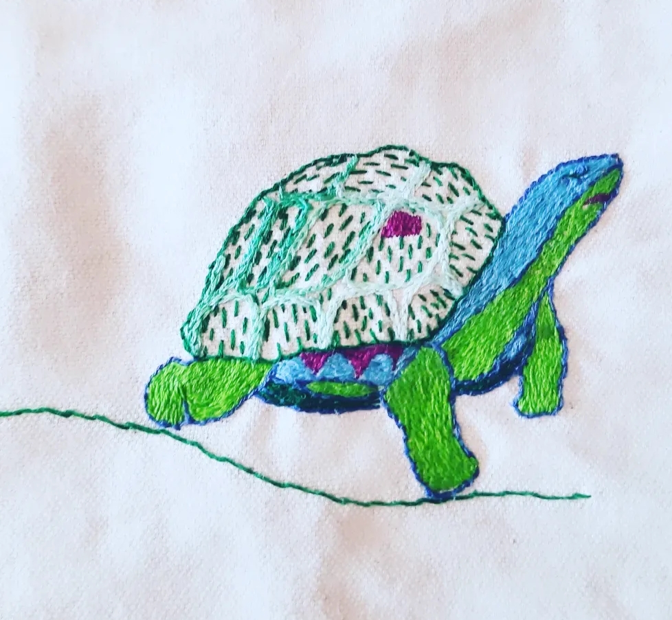 broderie tortue